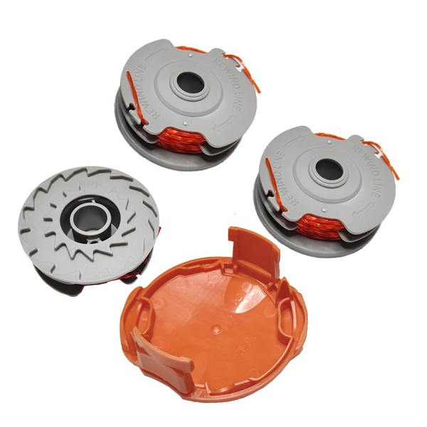 3 Pack Strimmer Spool Line,Double Autofeed Spool Ø0.05 in 36ft