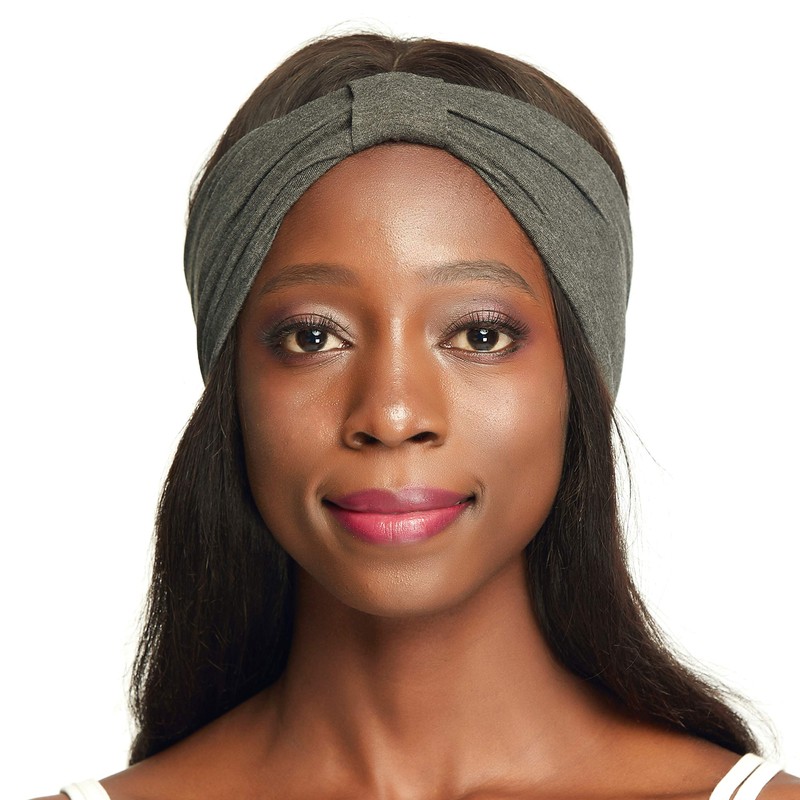 Winitas Makeup Headband for Black Women Cotton Hair Wrap Satin