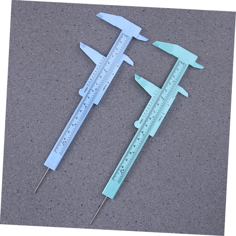 BIUDECO 5pcs Eyebrow Measurement Ruler Double Scale Caliper Brow Ruler