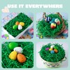 JOYIN 8oz Easter Grass, Pure Dark Green Recyclable Paper Grass,
