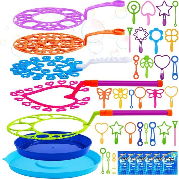 Big Bubble Wands Set Bulk for Kids Summer Outdoor Activity