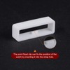 sourcing map 6pcs Watch Strap Loop Fastener Rings 26mm, White
