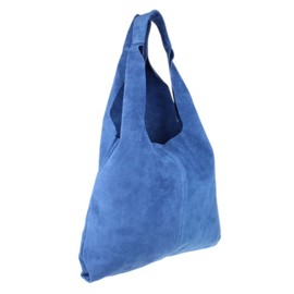 Girly Handbags Plain Open Shoulder Bag (Denim)