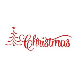 Family Christmas Adorable Quote Wall Decal Decoration Christmas Holidays Décor Christmas Tree Silhouette Holidays Holiday Gift Lasts Years and Easily Removable - Size: 30 in(W) x 15 in(H)