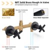 KAPHOME 2 Handle Shower Faucet Set With Handheld Shower Head,Dual