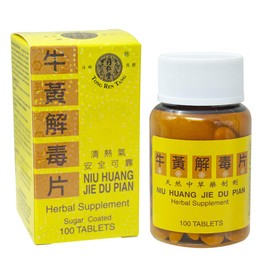 Solstice Medicine Company Tong Ren Tang NIU Huang Jie Du Pian, 100 Tablets