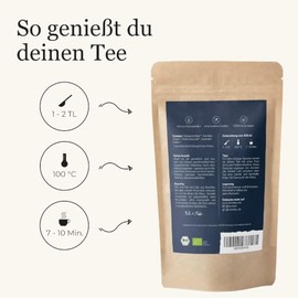 Organic Evening Tea 100 g - Your Time Out with Valerian, Lavender, Melissa, Chamomile, Loose Herbal Tea Mix for Evening Relaxation