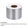 sourcing map Direct Thermal Label Metallic Silver 1 Row 1000