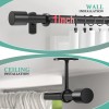 Taoberfuli Extra Long Curtain Rods for Windows 120 to 240