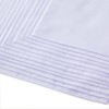 Ricosky Men's Pure White 100% Cotton Handkerchief