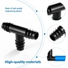 VooGenzek 20 PCS 16mm Garden Barbed Connector, Plastic Drip Irrigation
