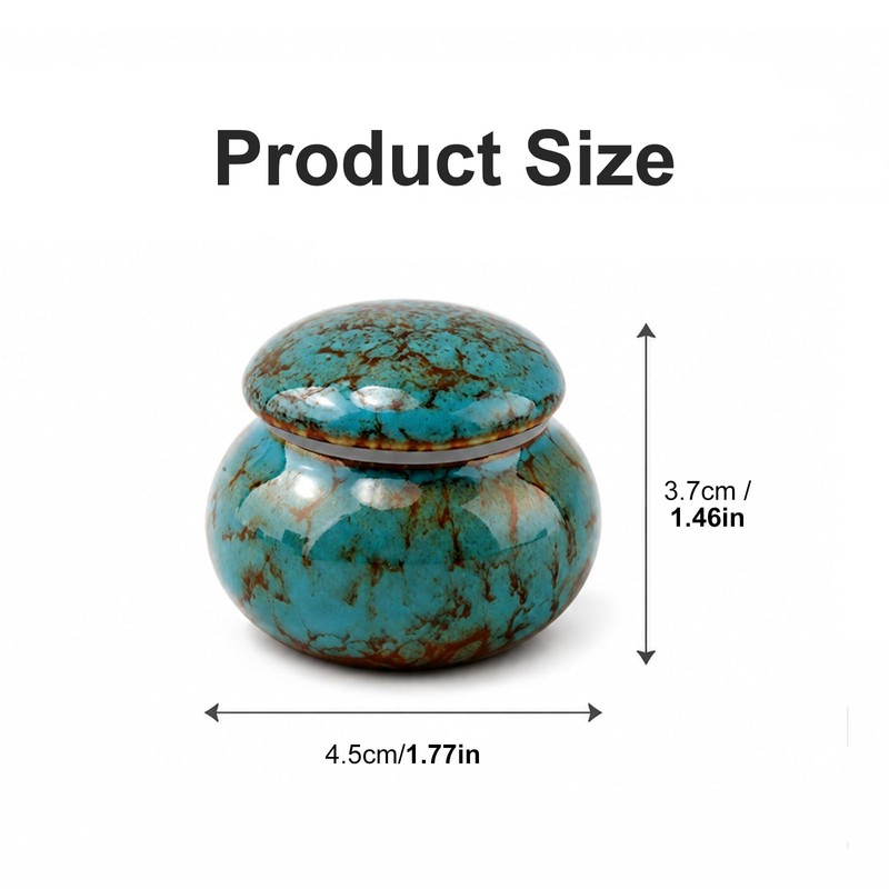 Small Ceramic Keepsake Urn, 1.6'' No Leak Mini Urns with