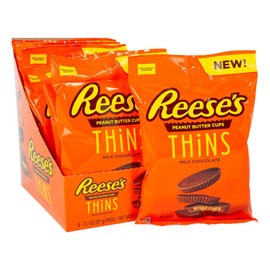 Reese's Peanut Butter Cup Milk Chocolate Thins, 3.1 oz