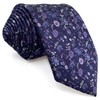 S&W SHLAX&WING Purple Plum Necktie for Men Floral Elegant for