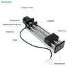 YIDOFENG CNC Linear Stage Actuator, Double Optical Axis Linear Slide