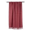 DII Transitional Checked Plaid Woven Throw, 50x60, Barn Red