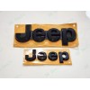 Grand Cherokee 2PC Gloss Black Front Rear Jeep Emblems Badge