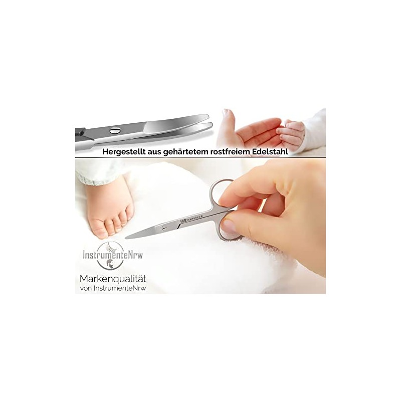 Professional Stainless Steel Nail Scissors, Baby Nail Scissors with Rounded