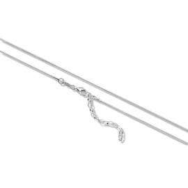 LILLY MARIE Women's Necklace Real 925 Silver Cross Pendant Adjustable Length Jewellery Case Gift for Girlfriend, Sterling Silver