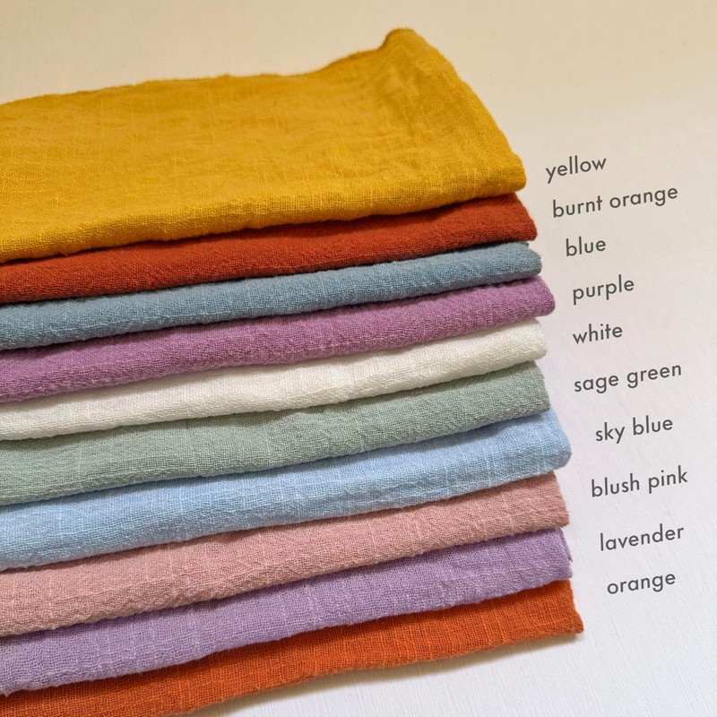 Generic Lavender Mauve Purple 100% Linen Cloth Cotton Square Napkins,