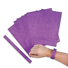 Purple Wristband Tickets (set of 100) Bulk Event and Party Supplies