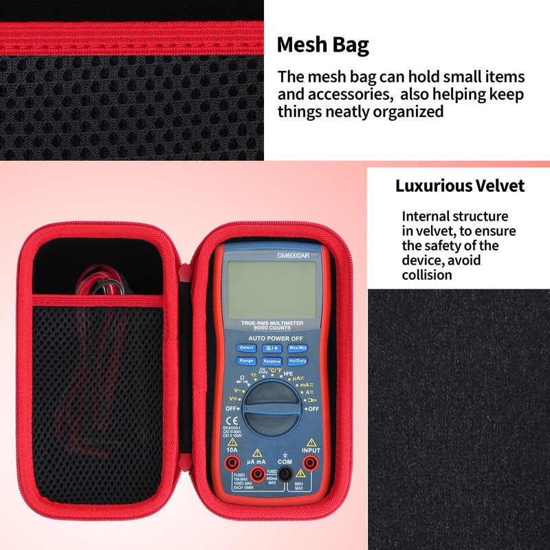 Peyyargo Storage Case Compatible with AstroAI Digital Multimeter Analyzer TRMS
