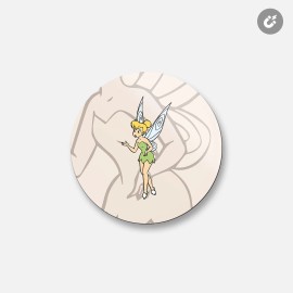 Unbranded Tinker Bell Cartoon | 4'' X 4'' Round Decorative Magnet