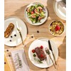 TheTerra Ceramic Dinnerware Sets for 4, 12 Pieces Porcelain Lightweight