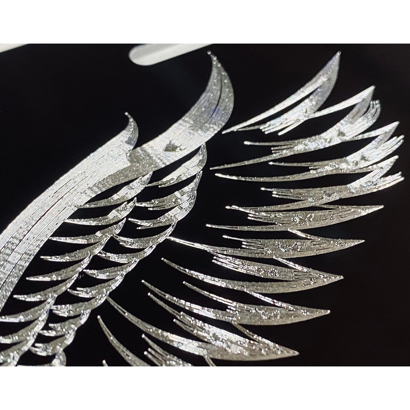 Engraved US American 3D Fierce Eagle Diamond Etched Car Tag