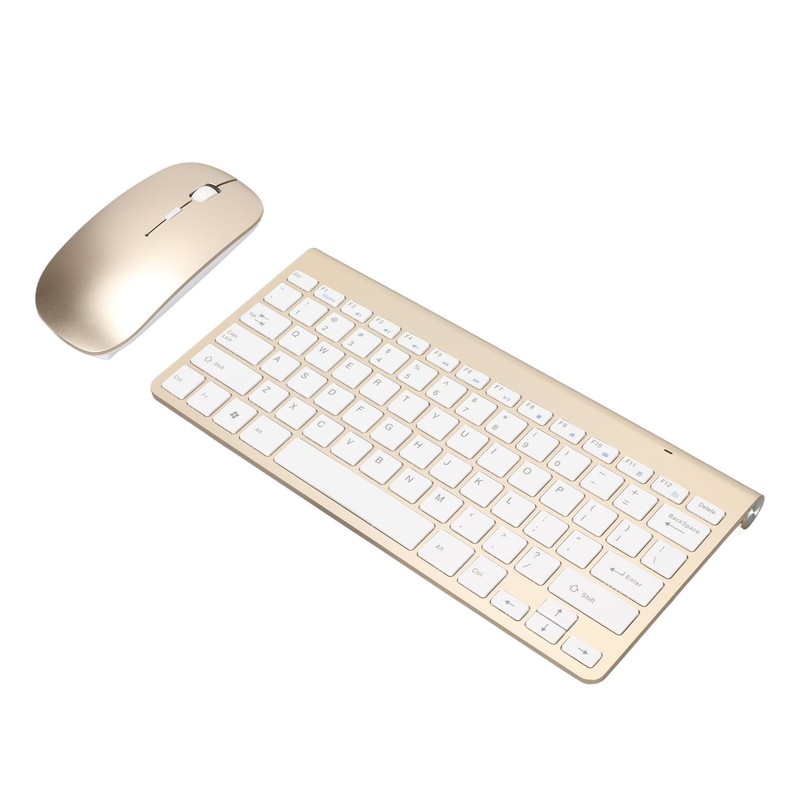 Keyboard Mouse Set 2.4G Wireless 78 Keys USB Thin Etched