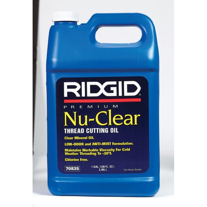 ​​RIDGID 70835 Nu-Clear Thread Cutting Oil, 1 Gal, Halogen, PCB