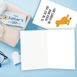 Mcduldul Dog Dad Father's Day Gifts for Men Him, Cute Dog Daddy Fathers Day Card from Son Daughter, Father Day Gifts Ideas for the Dog Lover