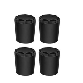 4Pcs Black Fishing Rod Butt Cushion - Fishing Rod End Caps | Fishing Rod Seat Cushions | Silicone Fishing Rod Protector | Fishing Seat Protector Gimbal End Cap for Fishing Rods and Accessories