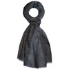 Lorenzo Cana 7828711 Men's Scarf 100% Cashmere Fluffy Lightweight Cashmere Scarf Natural Fibre, gray