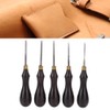 Leather Edge Beveller, Professional Leather Edge Beveller Steel Blade Ebony