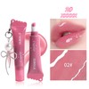 EXWICH Lip Gloss, Rose Pink, Transparent, Glossy, Tintrip, Natural Blood