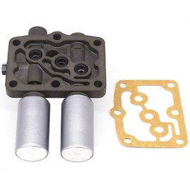 28250-P6H-024 Transmission Dual Linear Shift Solenoid with Gasket Compatible With Honda Acura Accord Odyssey Pilot Replacement 28250-P6H-004 (Black)