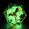 KERWELLSI Glow Liquid Core DND Dice Set with Gift Box,