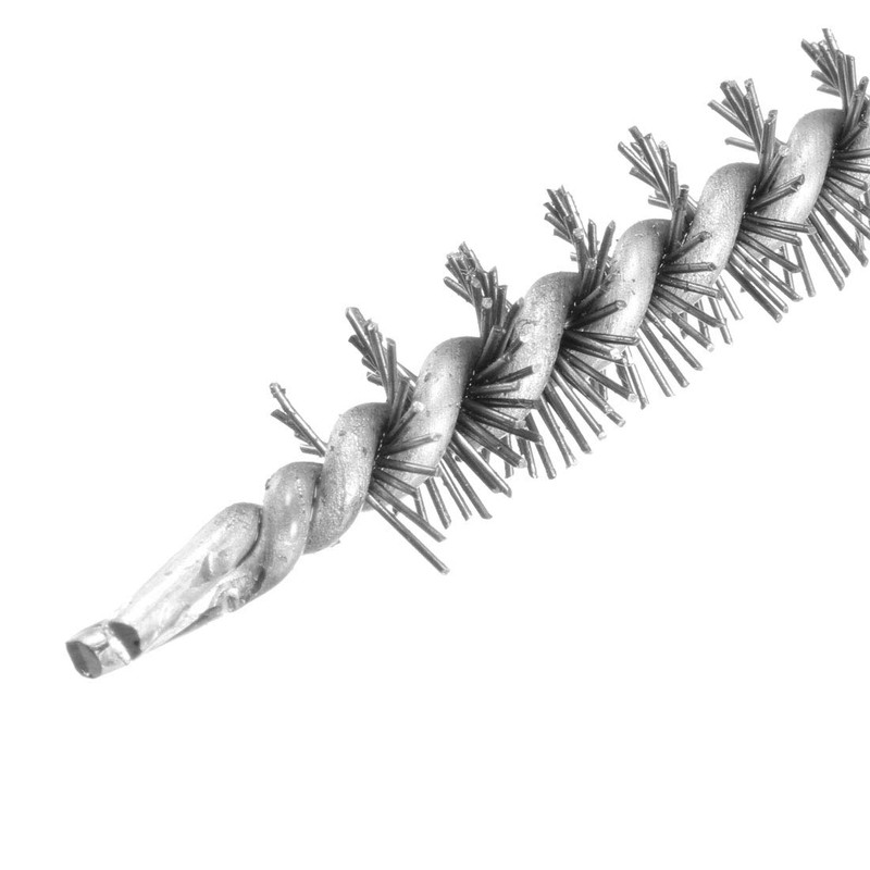 sourcing map 8mm Diameter Steel Wire Tube Cleaning Brush 285mm