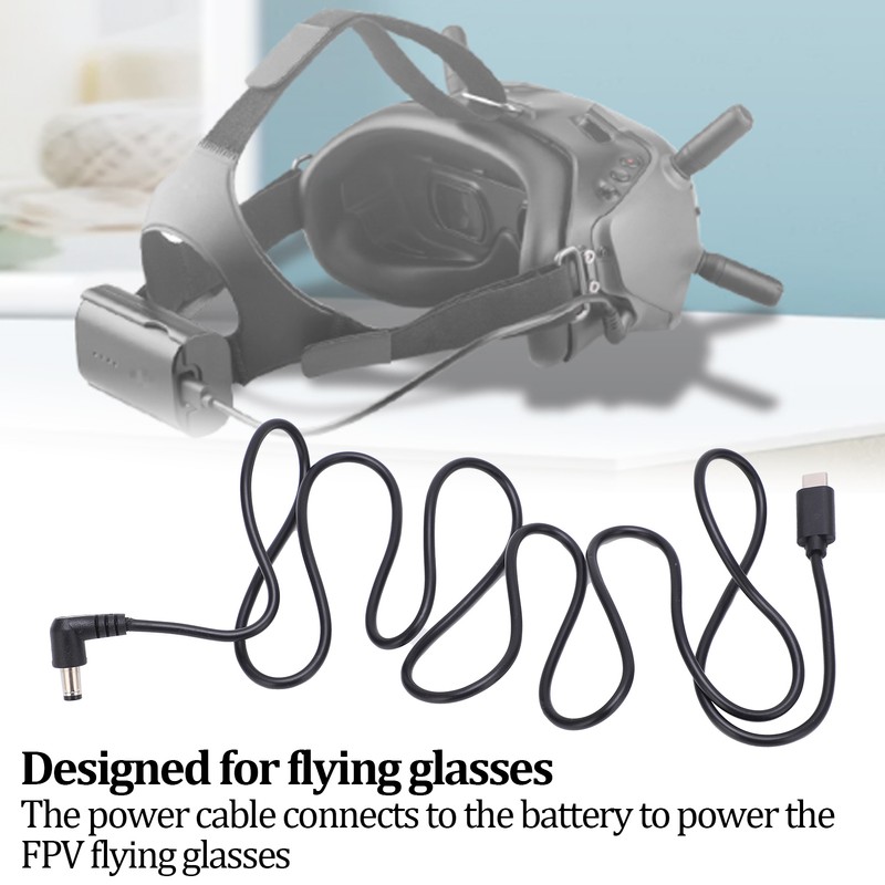 USB C Cable Glasses Power Cord for DJI FPV Flight