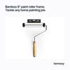 Hemway Premium 9” Bamboo Paint Roller Frame & 2 x