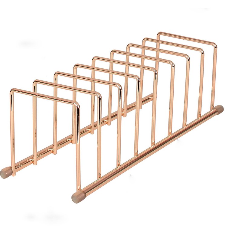 FitWell Kitchen Bakeware Organizer,Plate Racks,Rack for Plastic Lids,Cutting Boards,Cookie Sheets,Pots