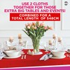 SOL 2pk Long Red Table Cloth Party | 274 x