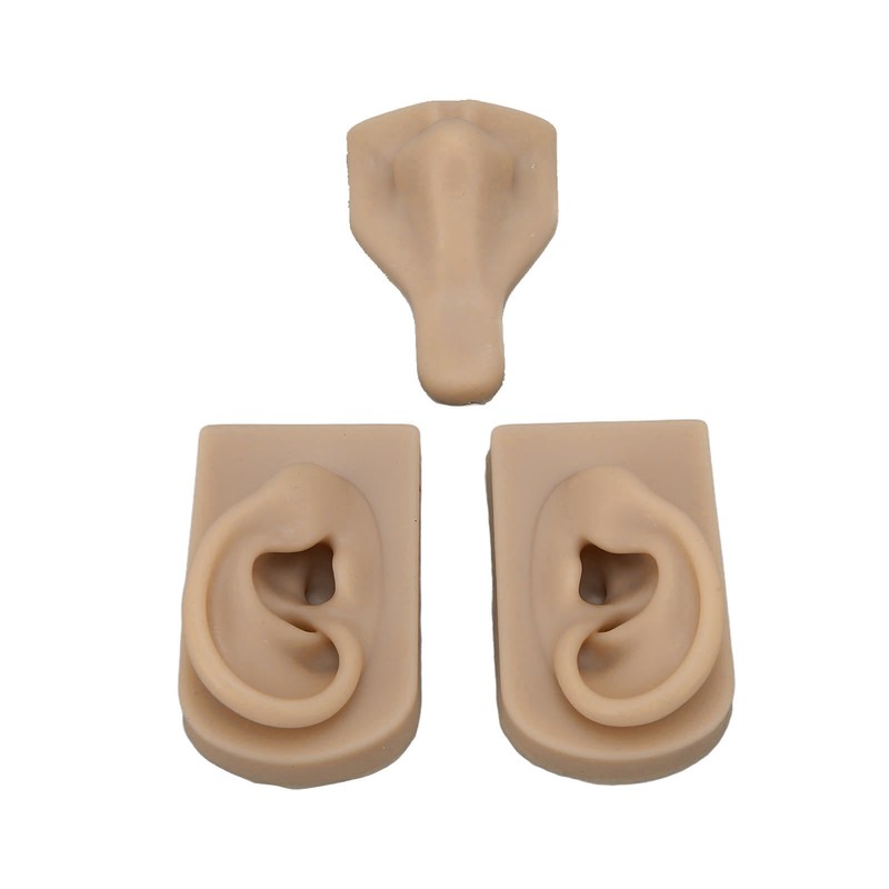 Silicone Piercing Practice Model Simulation Soft Flexible Nose Ears Model