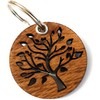 Dreambase Tree of Life Key Ring Wood Oak, wood