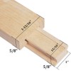 Btibpse Wooden Drawer Slides 13-3/4 Inches Classic Wood Center Guide