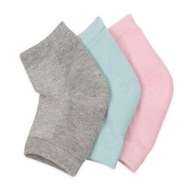 Heel moisturizing socks care breathable gel socks exfoliation heel protection Gel socks black (1 pair)