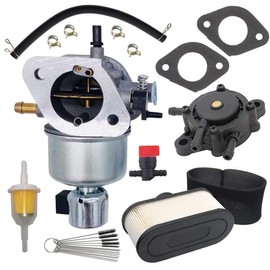 Cylinman 15004-0984 Carburetor With 11013-7047 11013-0726 Air Filter Fit for Kawasaki FR730V FS730V FR651V FS651V Engine Mower Carb 15004-0826 With Fuel Pump