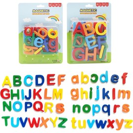 Alphabet Magnets, Capital Letters, Lowercase Letters, Refrigerator Magnets, Refrigerator Stickers, Children's Toy, Educational Toy, Word Learning, Color Shapes Recognition, English Education