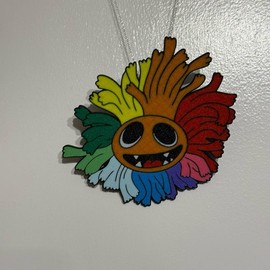 Yarnaby badge necklace poppy playtime